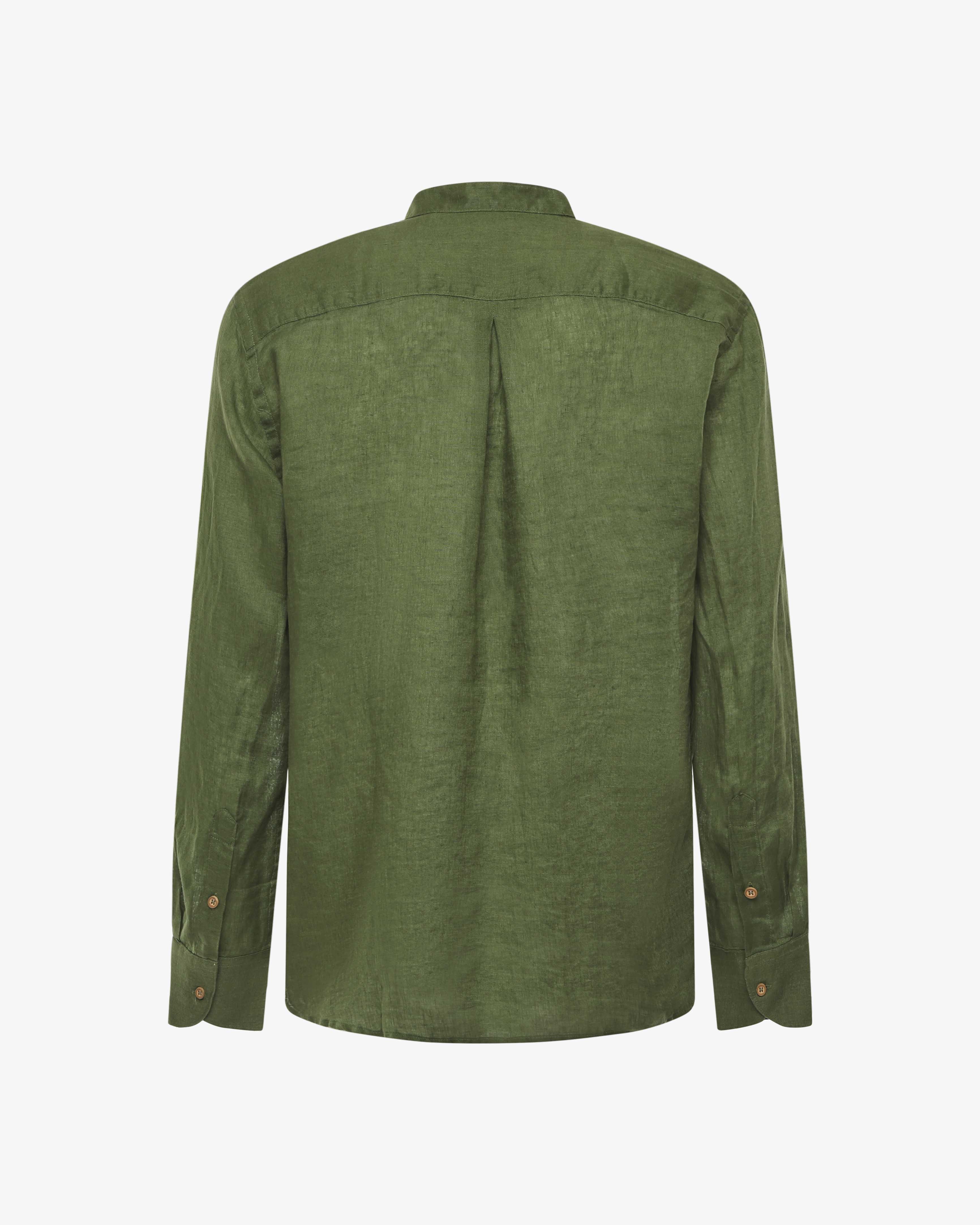Camicia in lino - Collo serafino