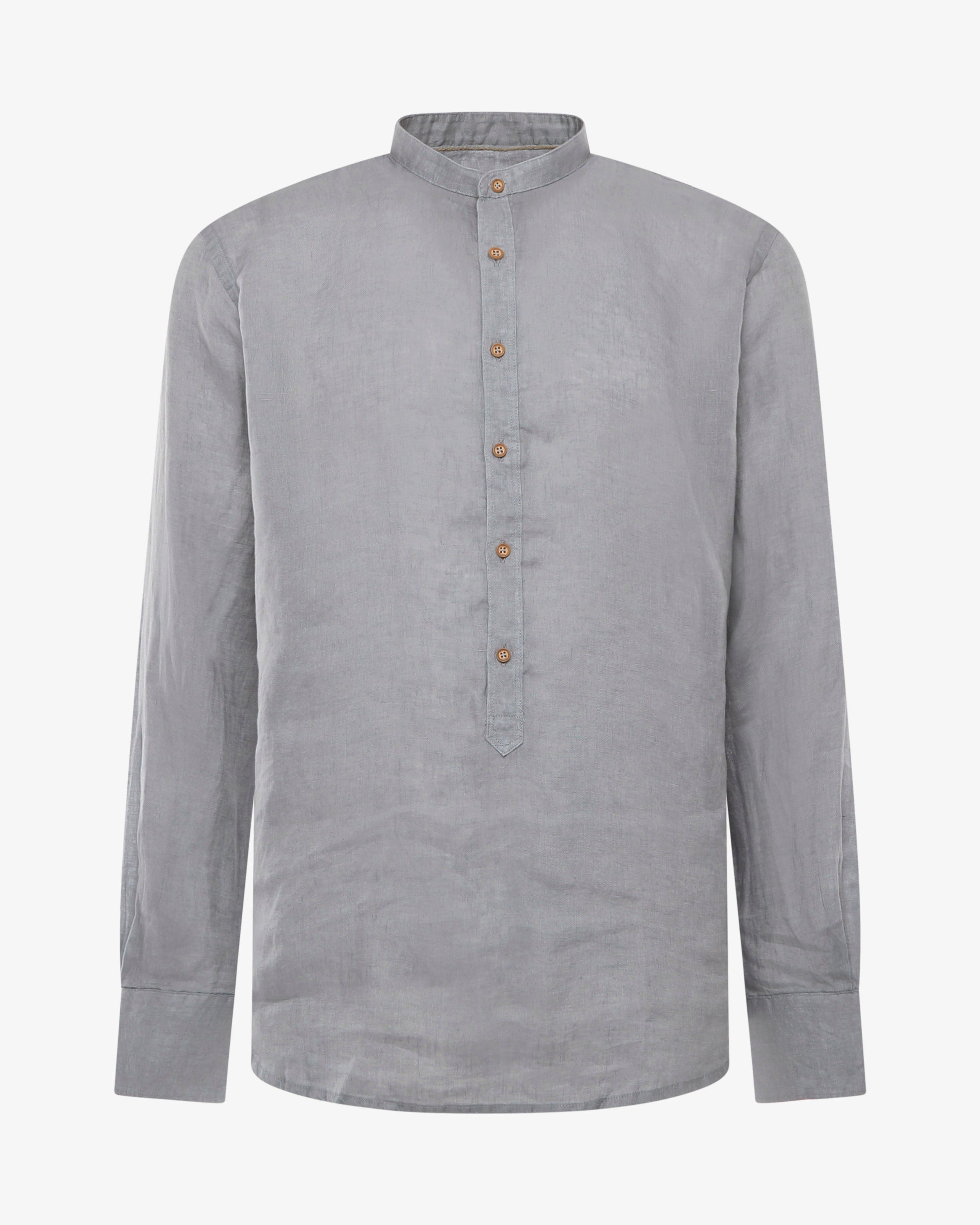 Camicia in lino - Collo serafino