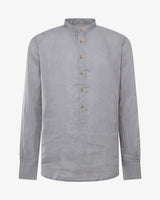 Camicia in lino - Collo serafino