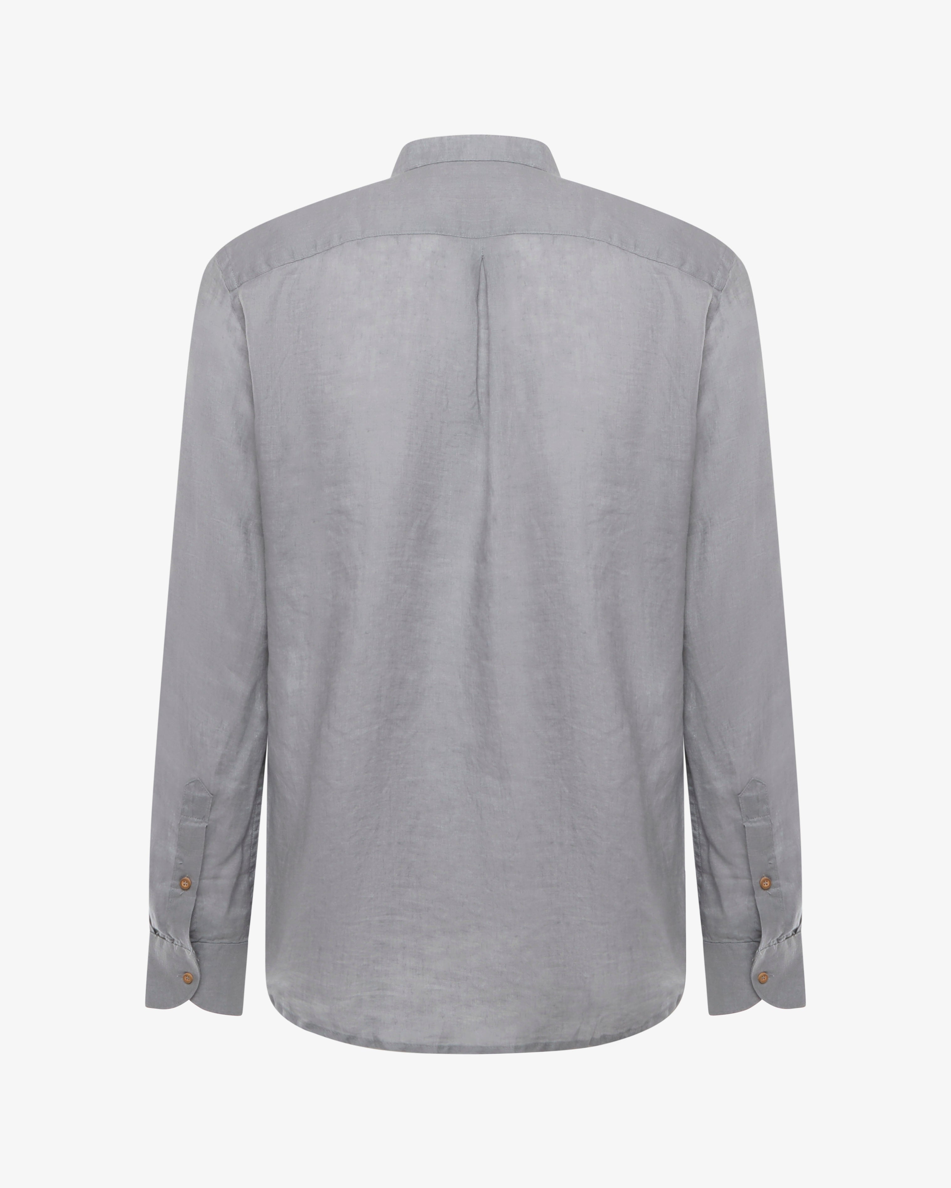 Camicia in lino - Collo serafino
