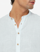 Camicia in lino - Collo serafino