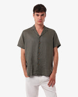 Camicia in lino - Collo Bowling