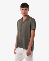 Camicia in lino - Collo Bowling