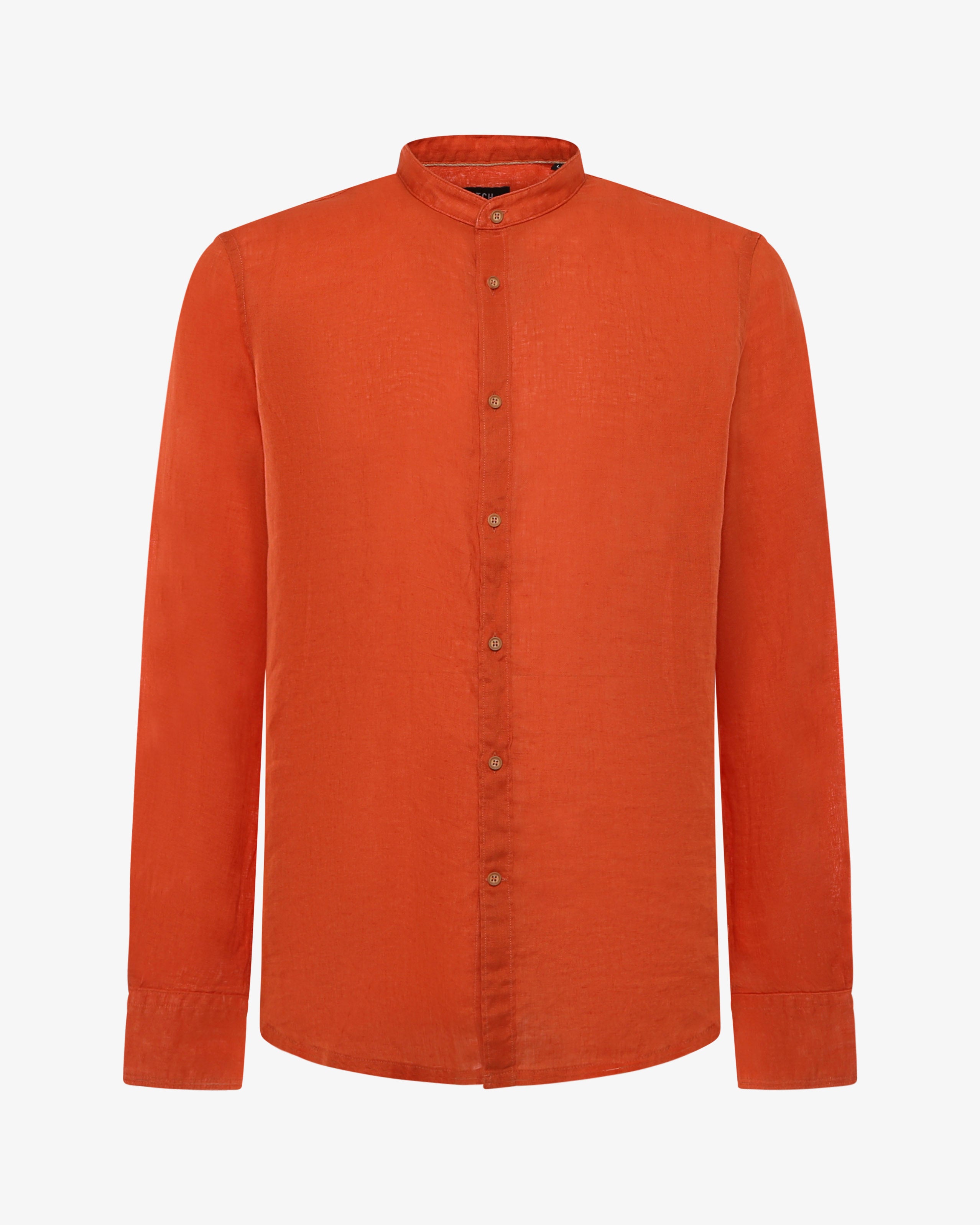 Camicia in lino - Collo serafino