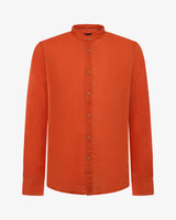 Camicia in lino - Collo serafino
