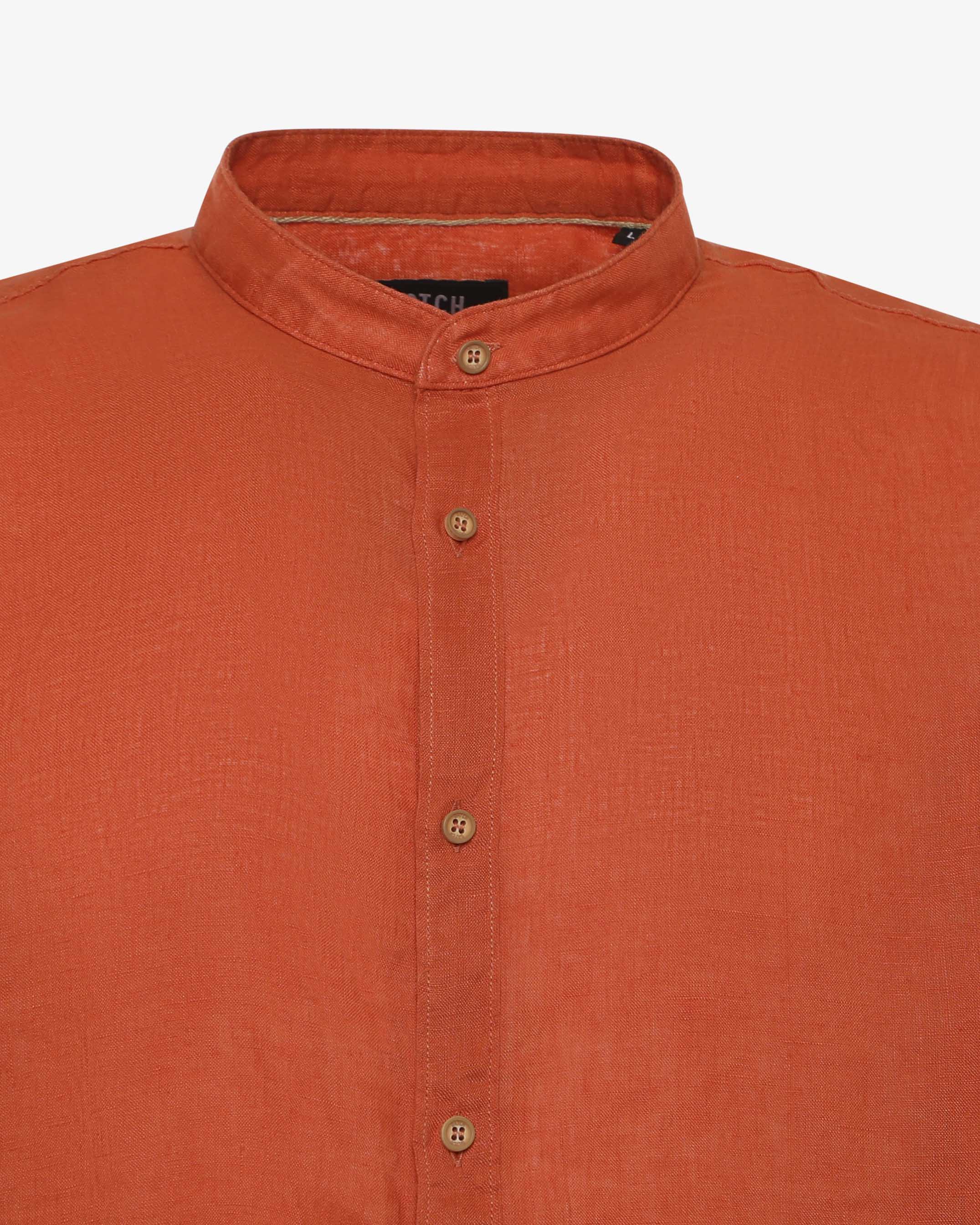 Camicia in lino - Collo serafino