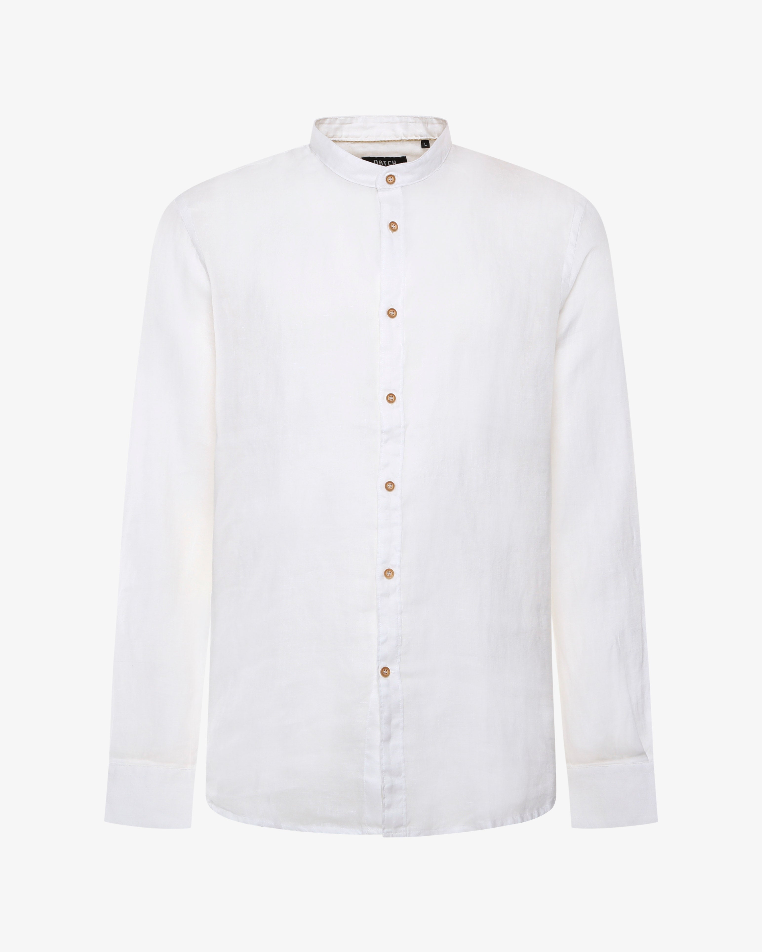 Camicia in lino - Collo serafino