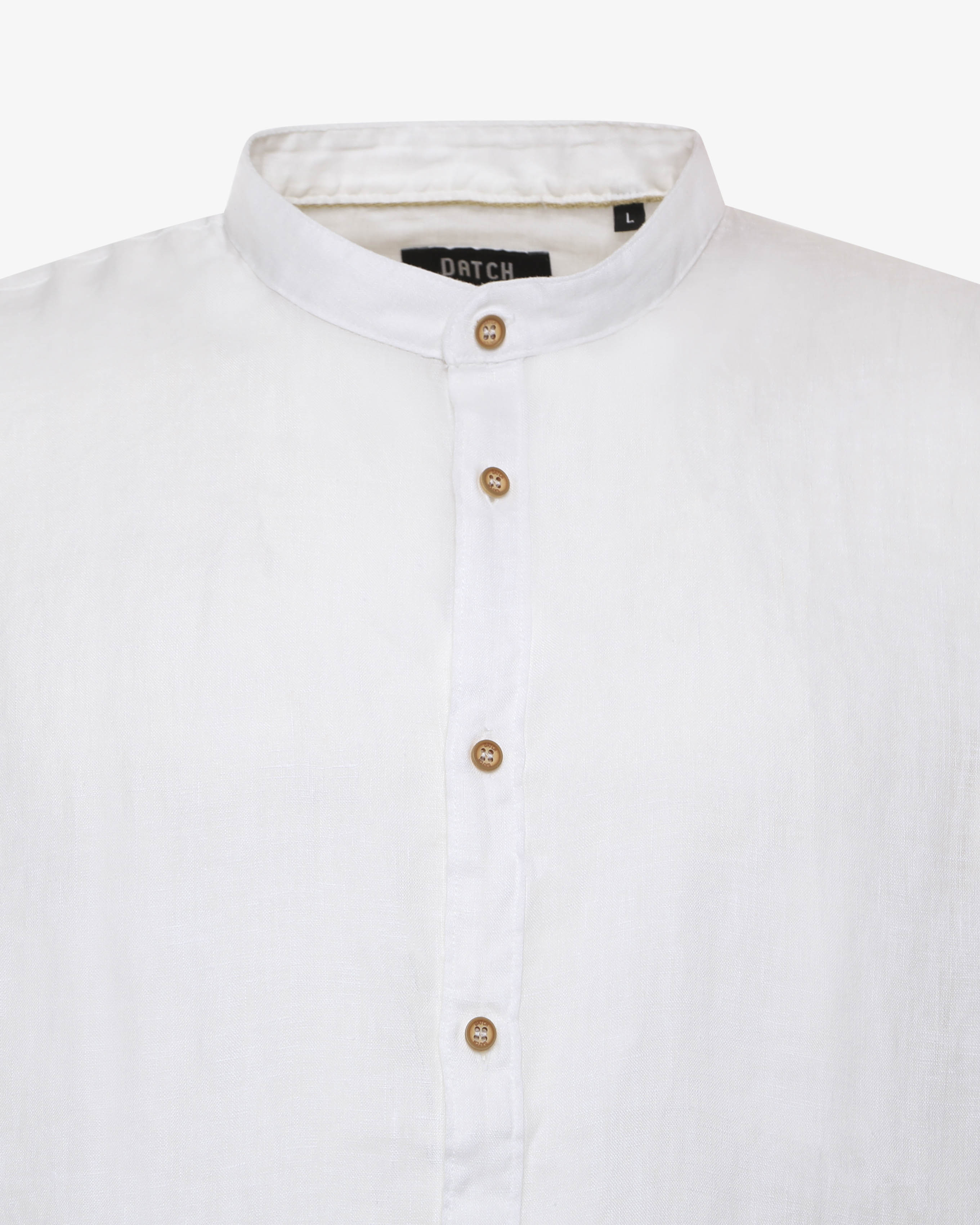Camicia in lino - Collo serafino