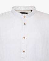 Camicia in lino - Collo serafino