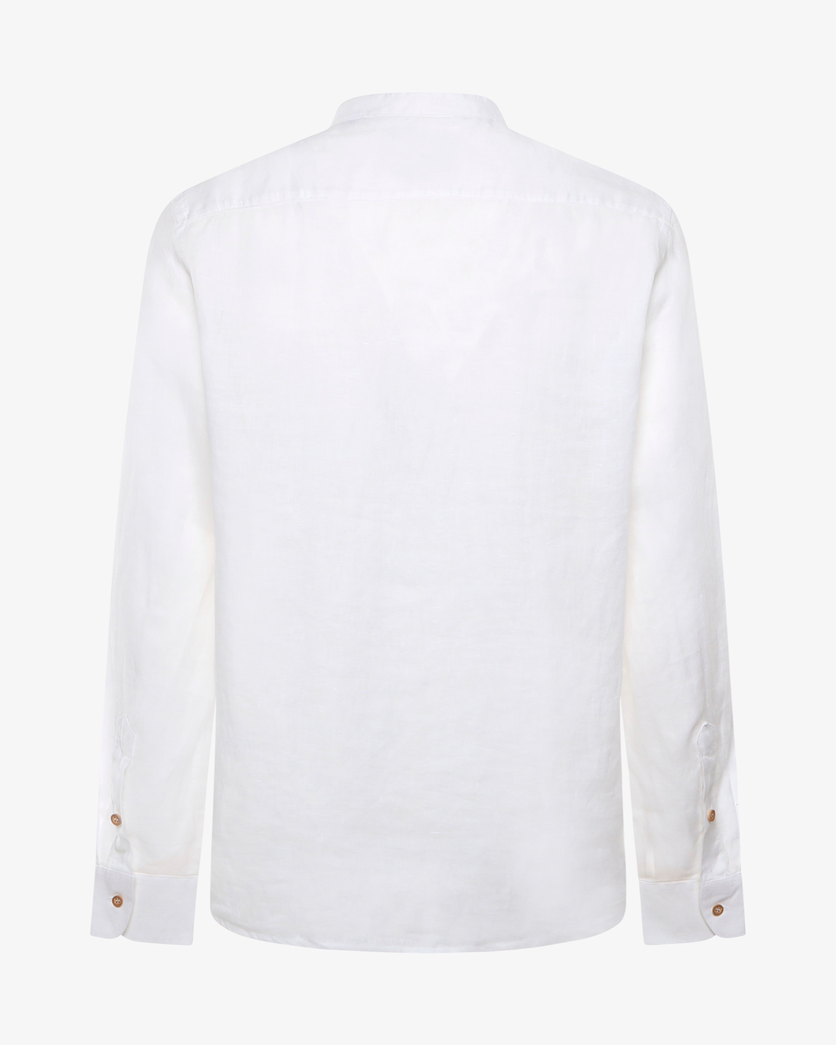 Camicia in lino - Collo serafino