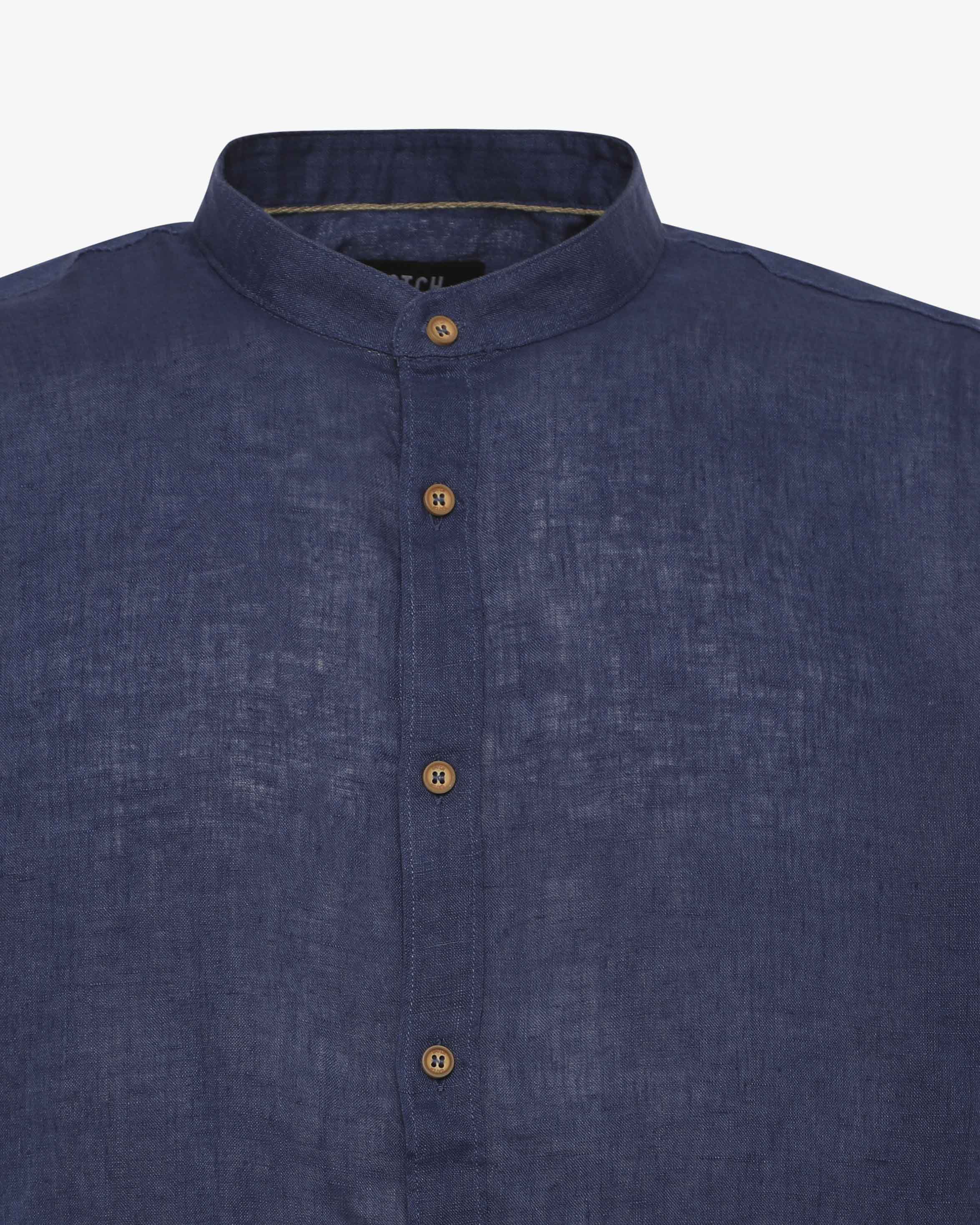Camicia in lino - Collo serafino