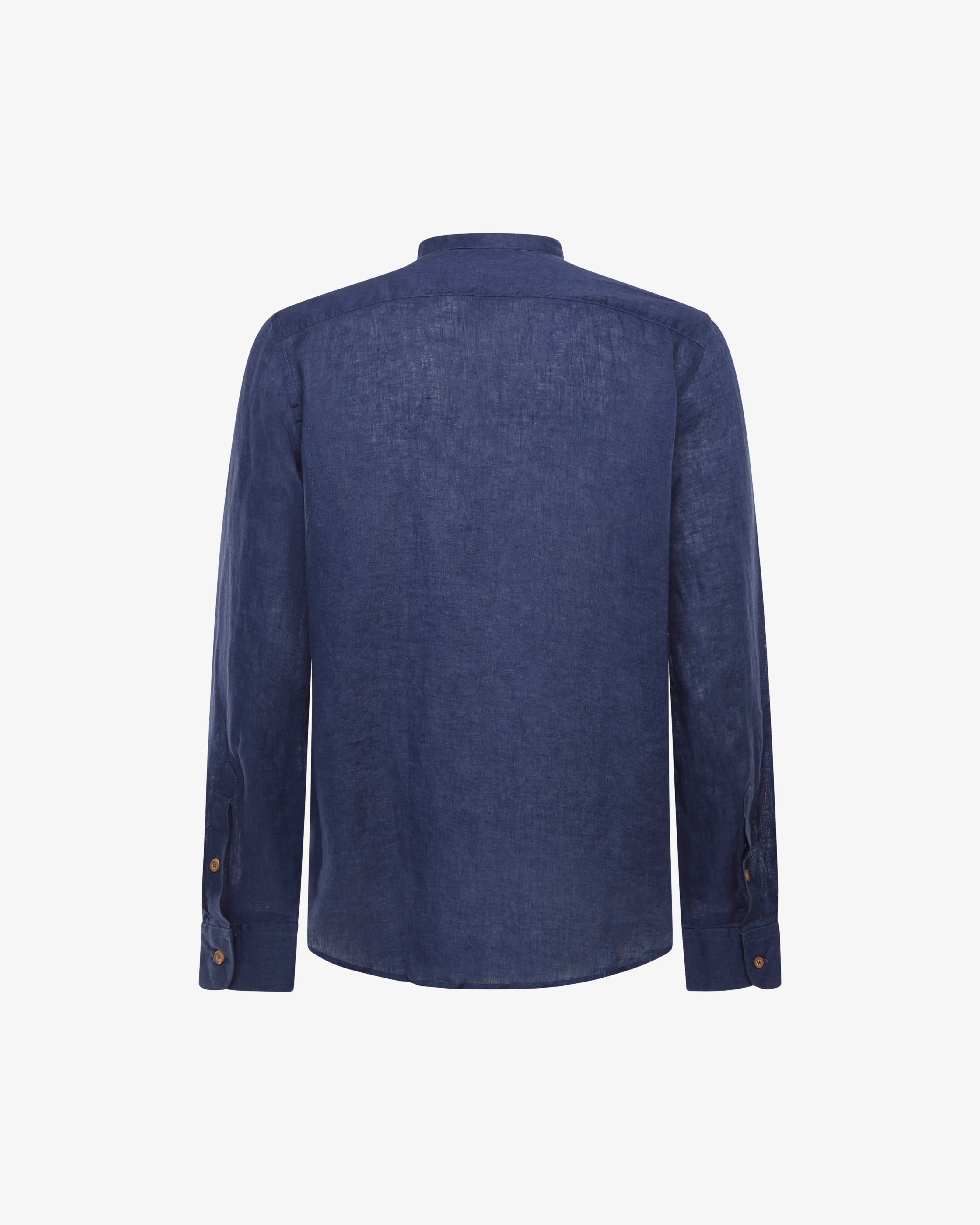 Camicia in lino - Collo serafino
