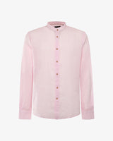 Camicia in lino - Collo serafino