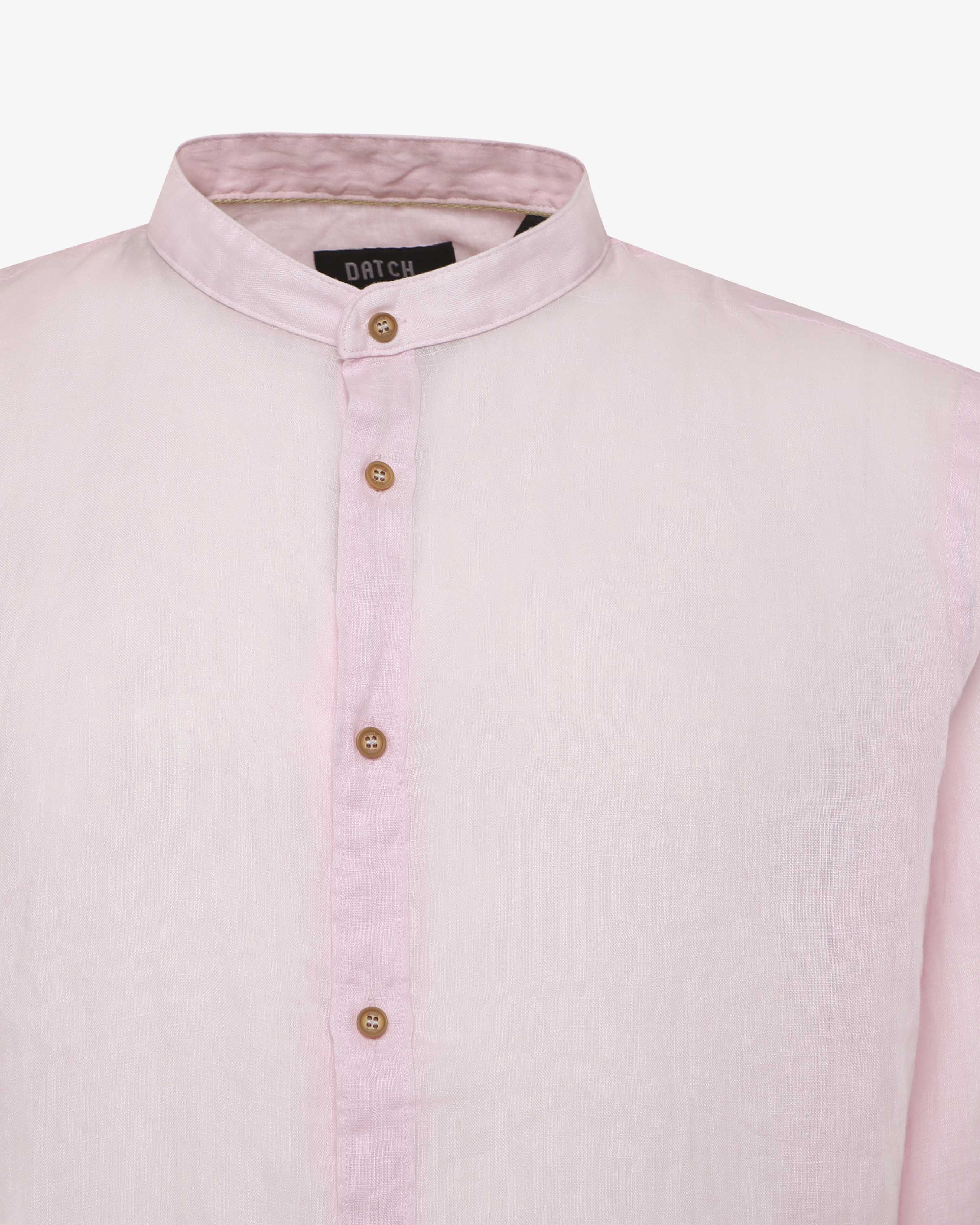 Camicia in lino - Collo serafino