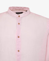 Camicia in lino - Collo serafino
