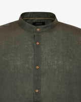 Camicia in lino - Collo serafino