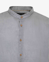 Camicia in lino - Collo serafino
