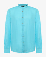 Camicia in lino - Collo serafino