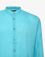 Camicia in lino - Collo serafino
