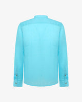 Camicia in lino - Collo serafino