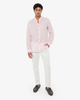 Camicia in lino - Collo serafino