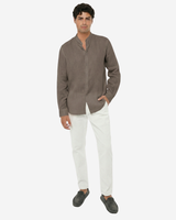 Camicia in lino - Collo serafino