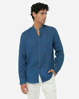 Camicia in lino - Collo serafino