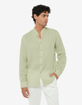 Camicia in lino - Collo serafino