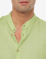 Camicia in lino - Collo serafino