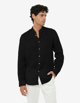 Camicia in lino - Collo serafino