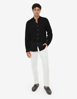 Camicia in lino - Collo serafino