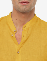 Camicia in lino - Collo serafino