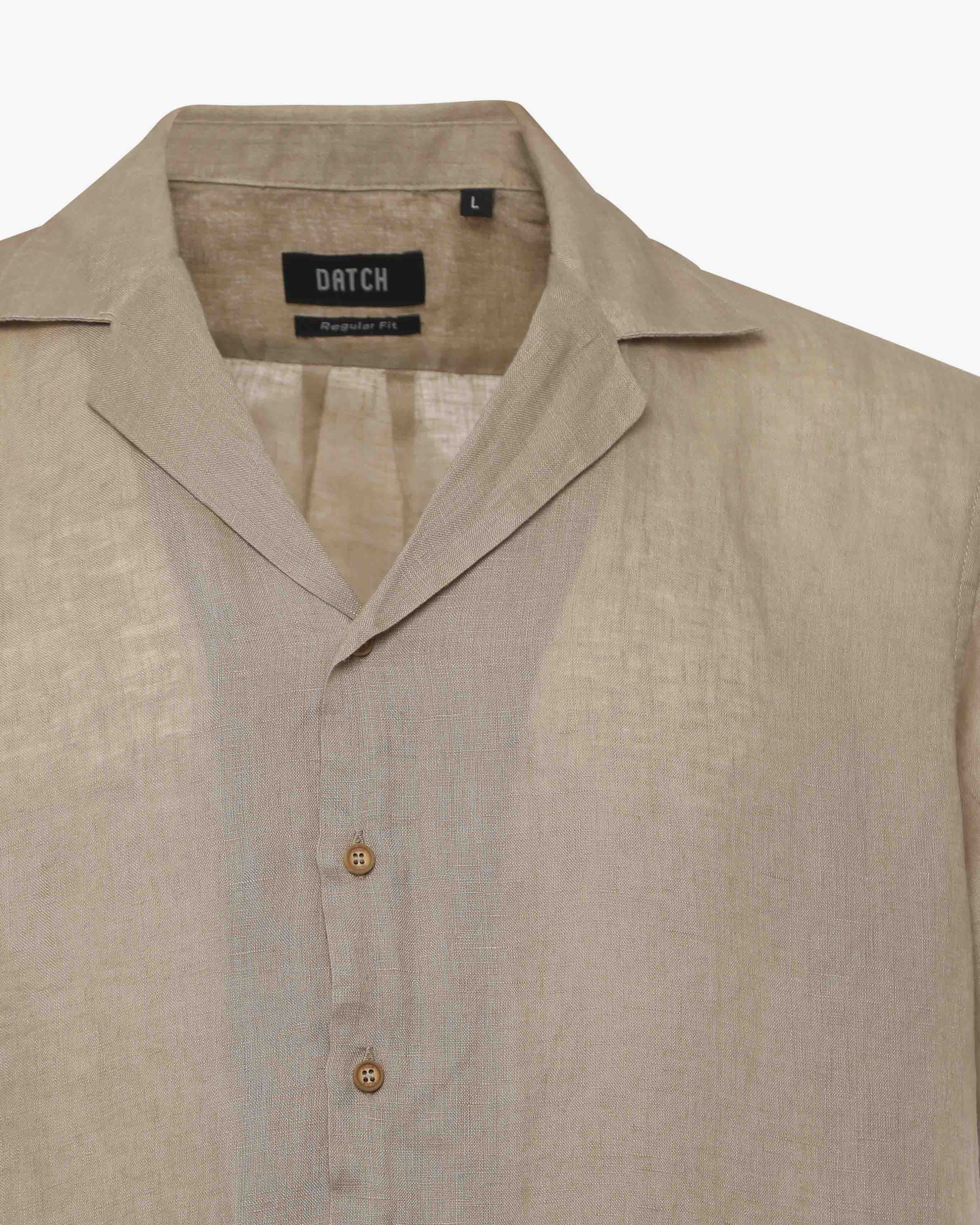 Camicia in lino - Collo Bowling
