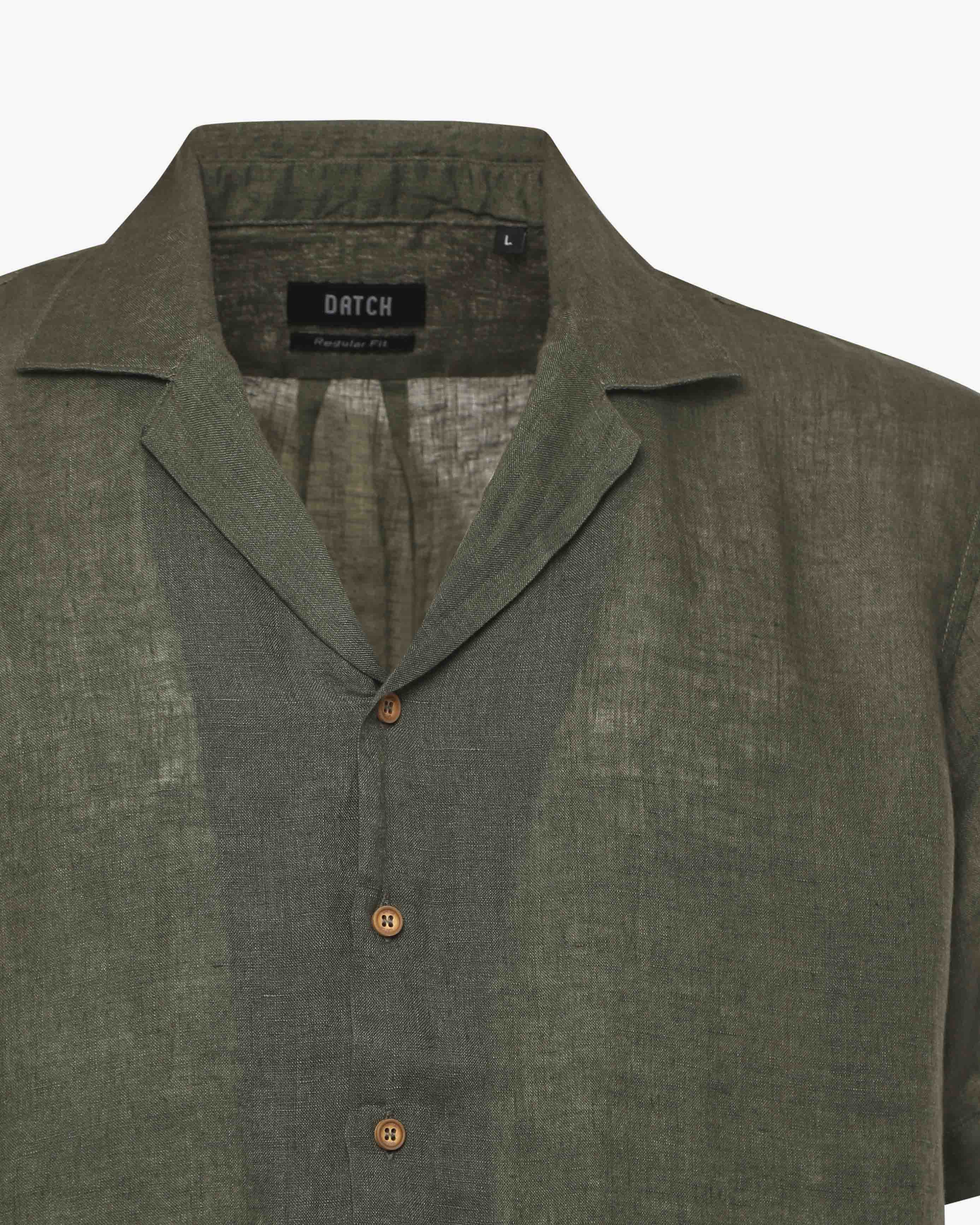 Camicia in lino - Collo Bowling