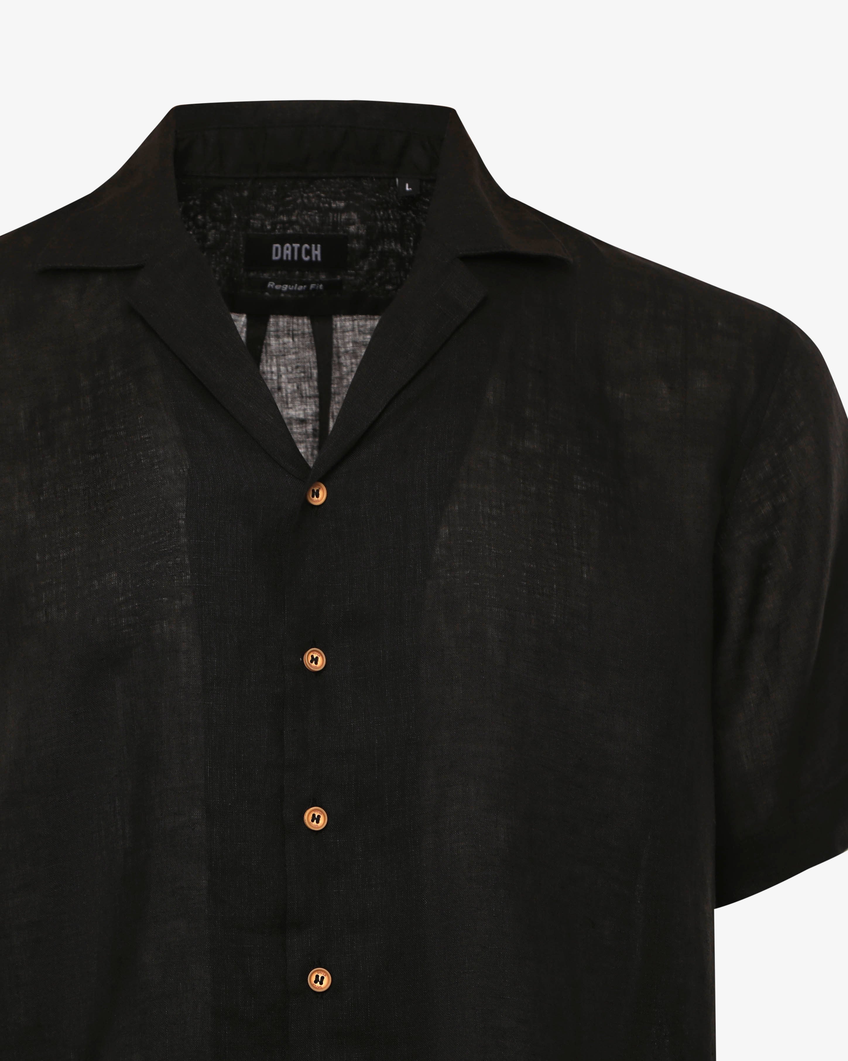 Camicia in lino - Collo Bowling