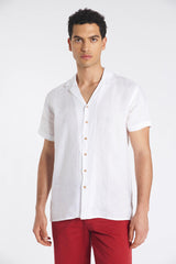 Camicia in lino - Collo Bowling