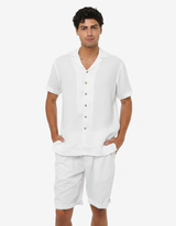 Camicia in lino - Collo Bowling