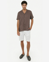 Camicia in lino - Collo Bowling