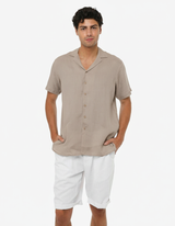 Camicia in lino - Collo Bowling