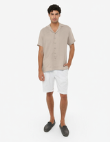 Camicia in lino - Collo Bowling