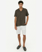 Camicia in lino - Collo Bowling