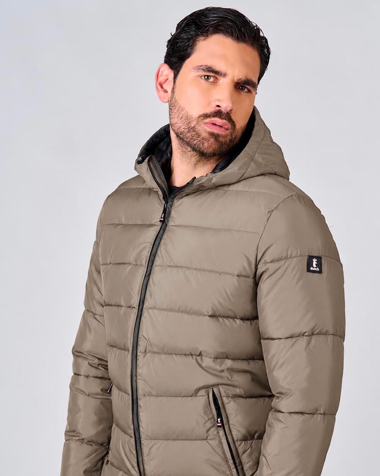 Giubbotto con zip e cappuccio
