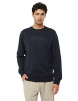 Felpa girocollo stampa tono su tono