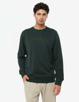 Felpa girocollo stampa tono su tono