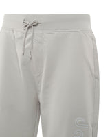 Bermuda in felpa con logo tono su tono