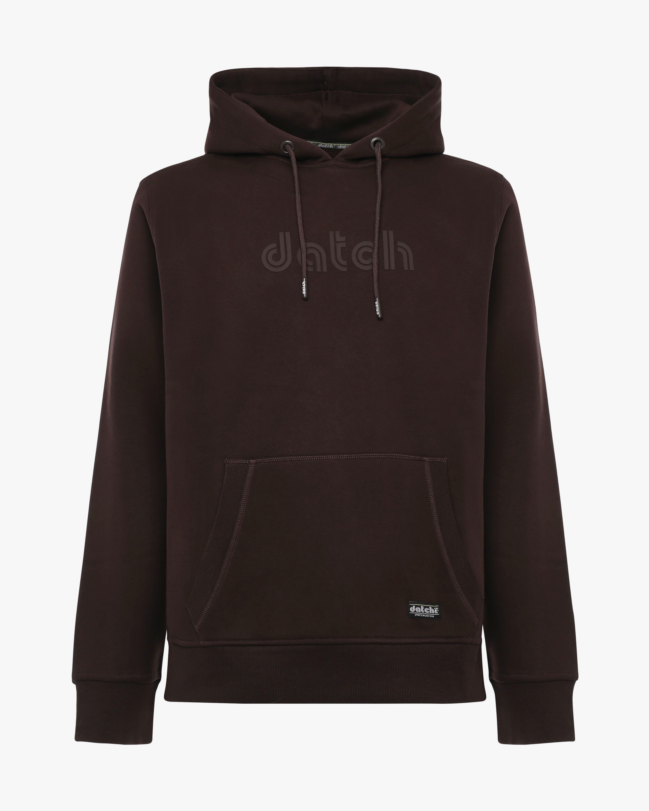 Felpa con cappuccio e logo centrale