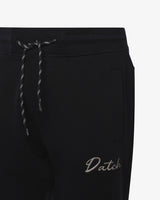 Pantaloni in felpa con ricamo su gamba