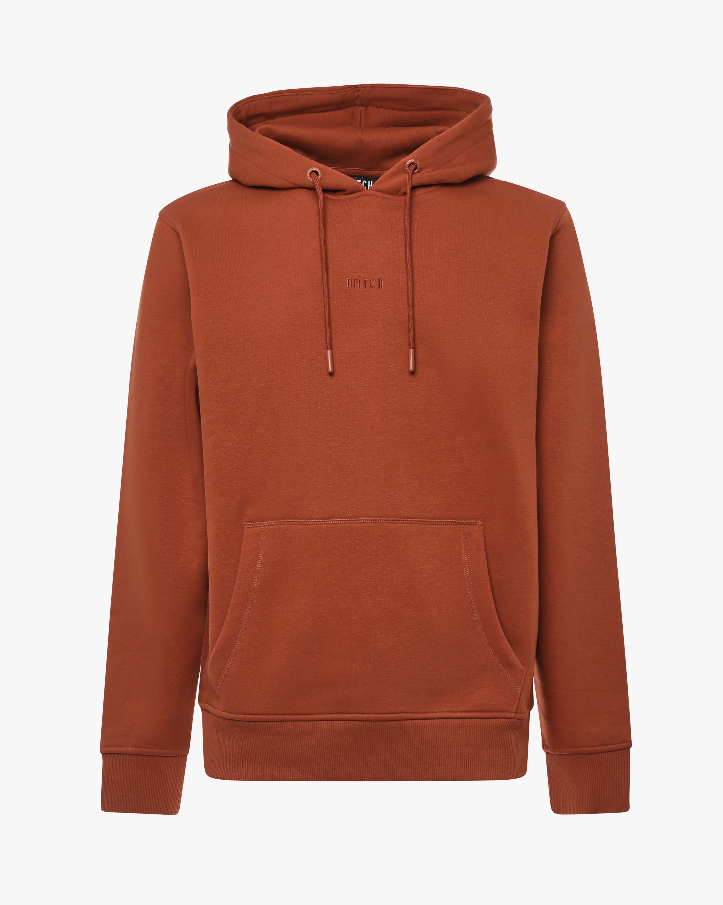 Felpa con cappuccio con micrologo ricamato