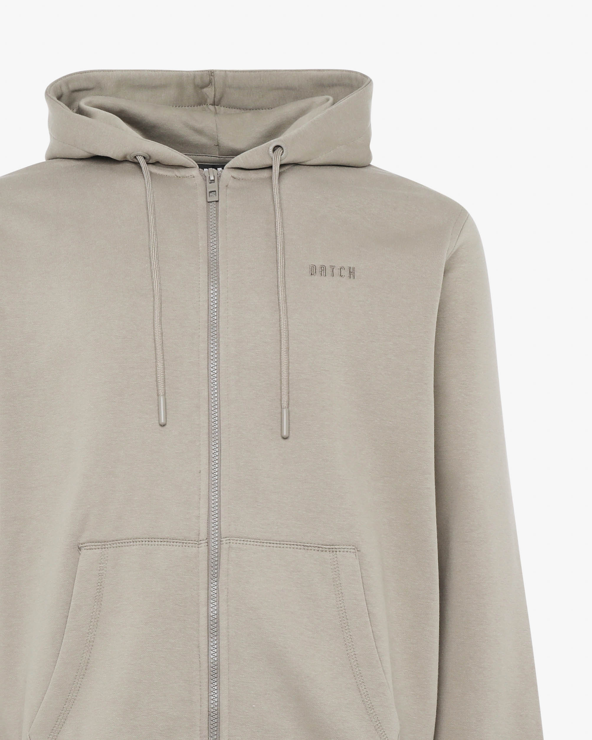 Felpa con zip e micrologo ricamato