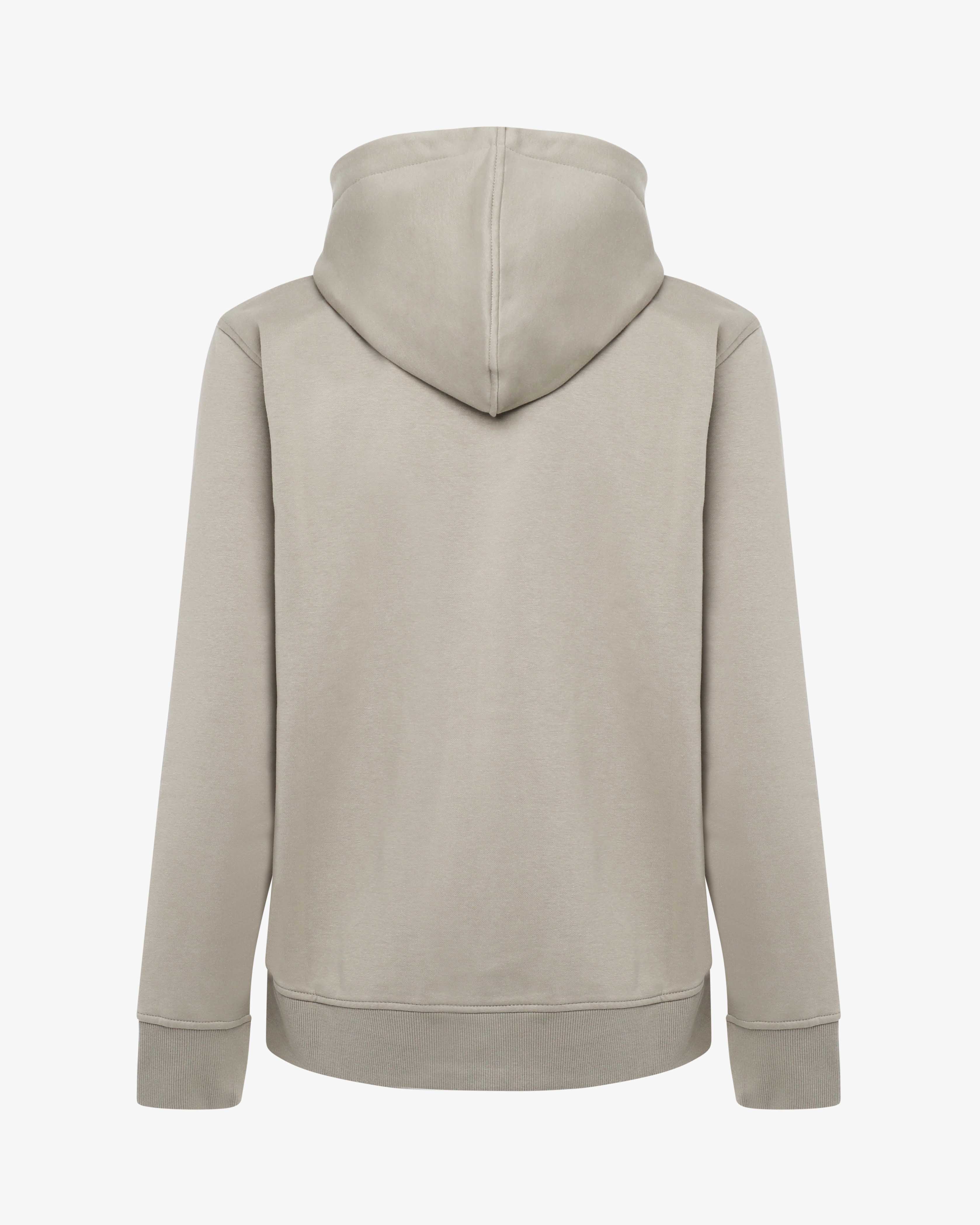 Felpa con zip e micrologo ricamato